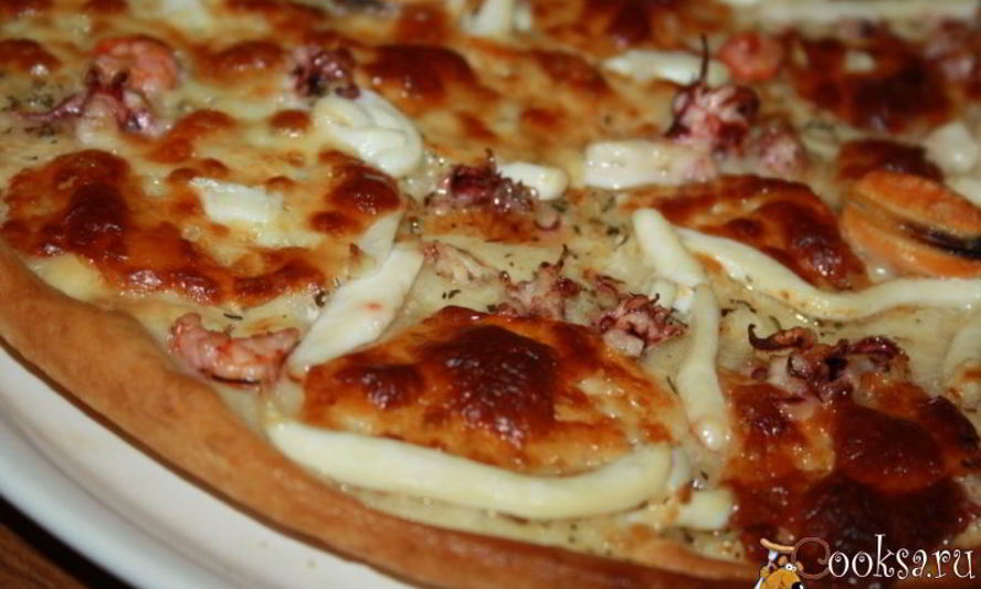 Рецепт пиццы бьянки с морепродуктами