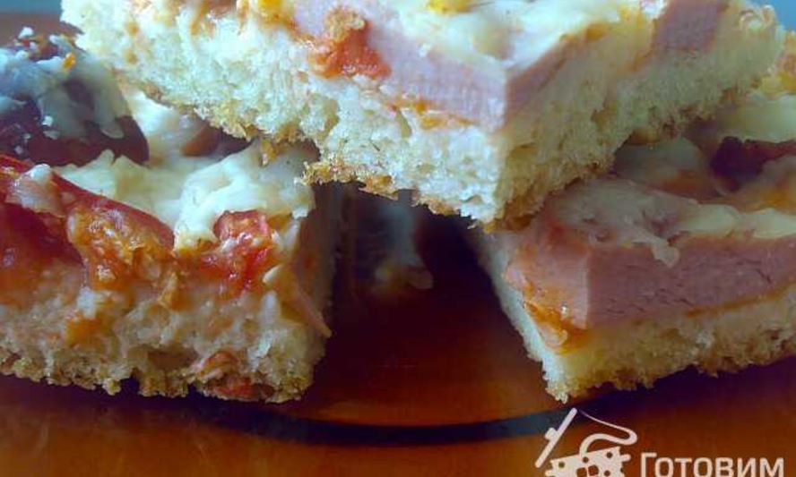 Рецепт пиццы из быстрого теста