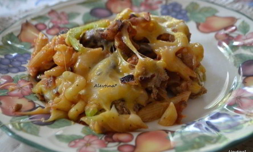 Рецепт пиццы из индюшатины с пастой