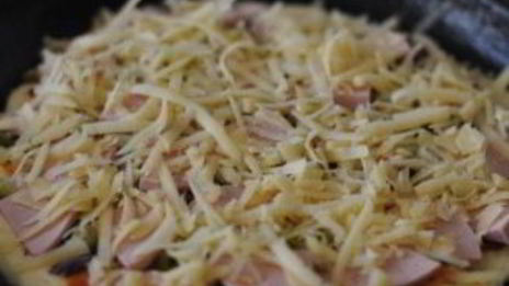 пицца минутка на сковороде