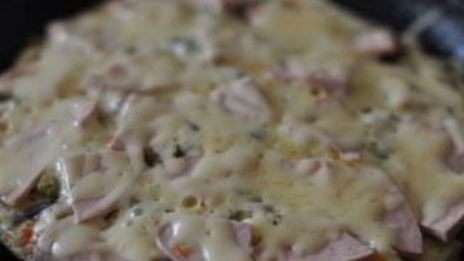 пицца минутка на сковороде