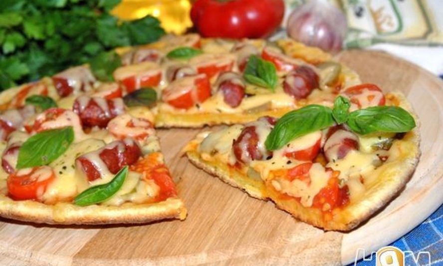 Рецепт пиццы на сковороде