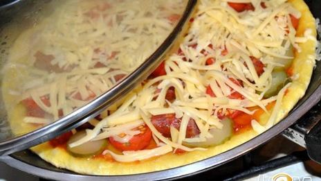 пицца на сковороде