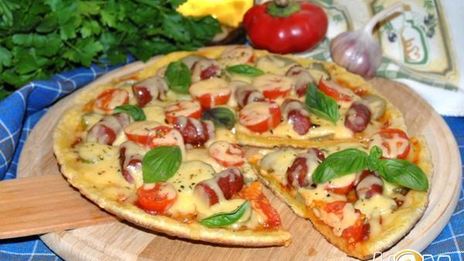 пицца на сковороде