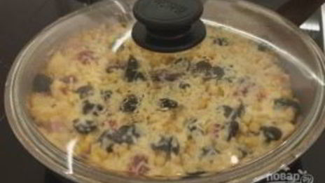 пицца на сковородке