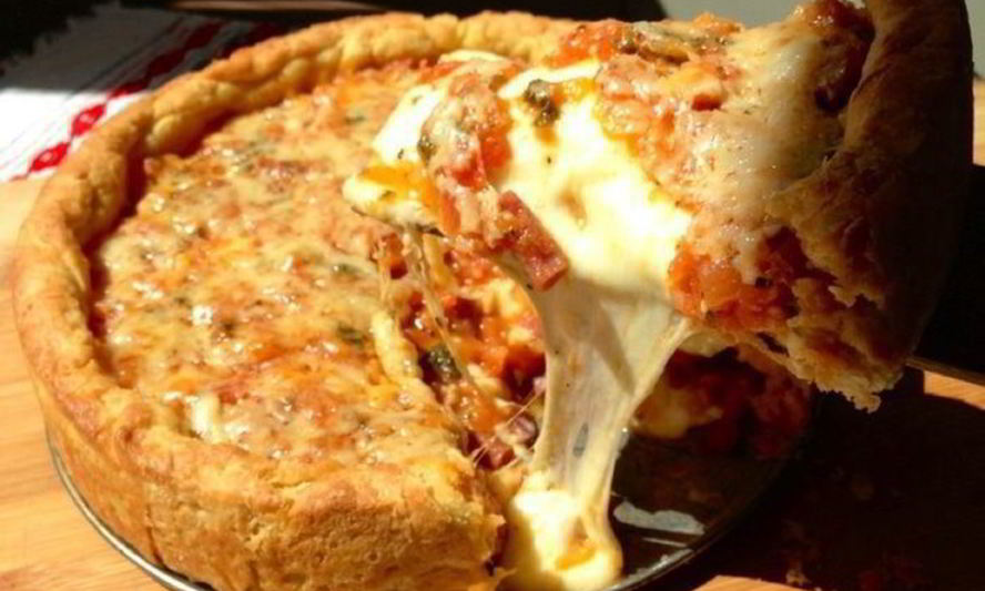 Рецепт пиццы по-чикагски в глубокой форме