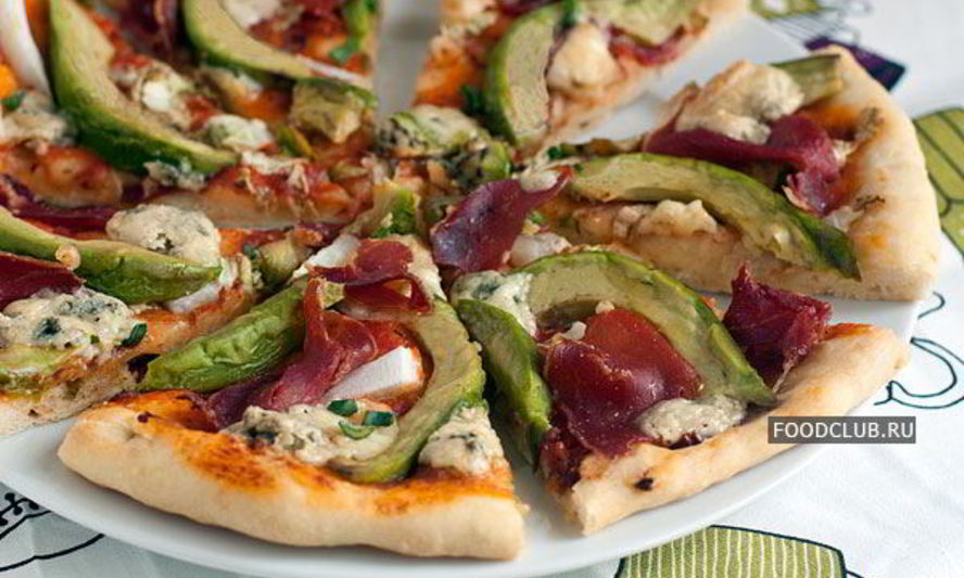 Рецепт пиццы с авокадо