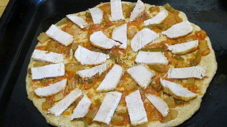 пицца с бужениной и лечо