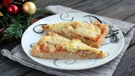 пицца с бужениной и лечо