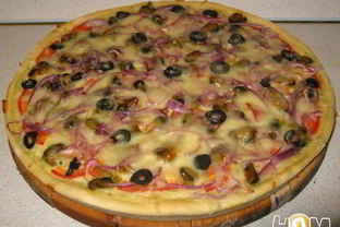 Пицца с мидиями