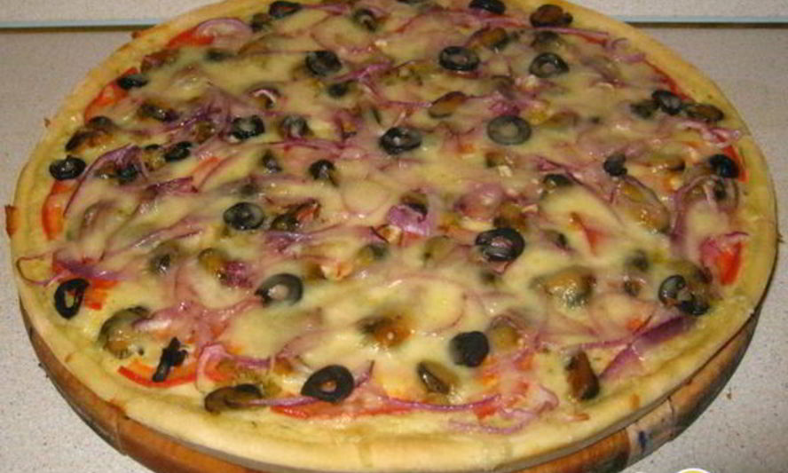 Рецепт пиццы с мидиями