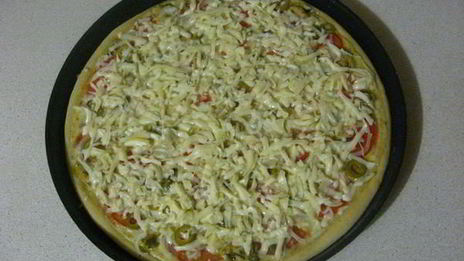 пицца с мидиями