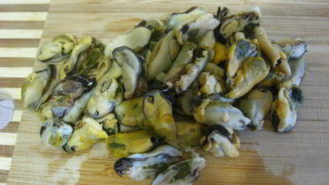 пицца с мидиями