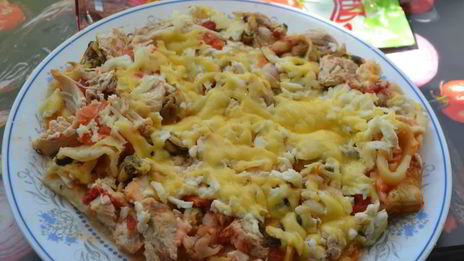 пицца с морепродуктами