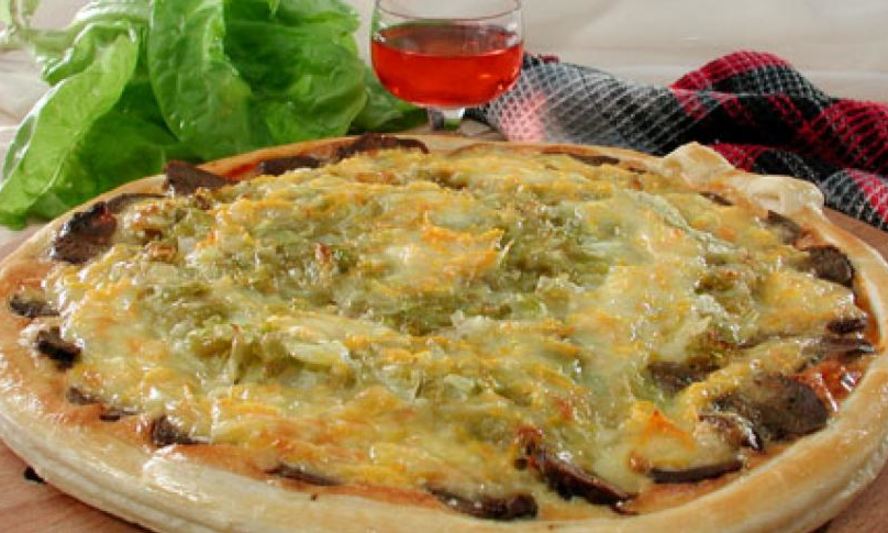 Рецепт пиццы с печенью и капустой