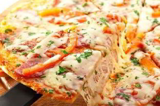 Пицца с ветчиной и сыром моцарелла