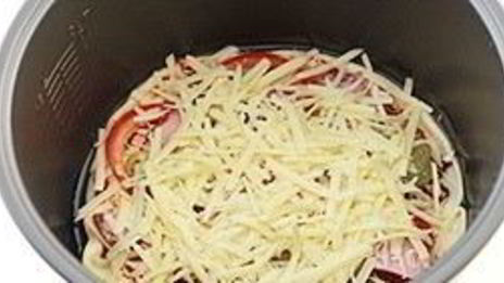 пицца с ветчиной в мультиварке