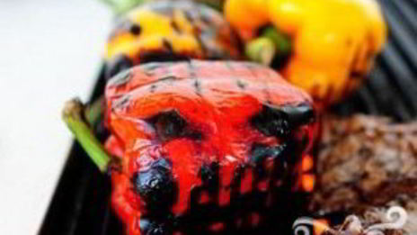 вегетарианская пицца на гриле