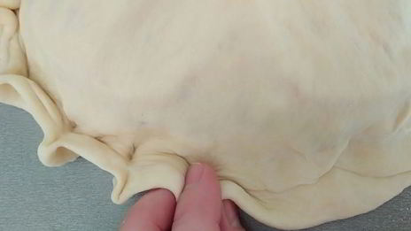 закрытая пицца с курицей и чесноком