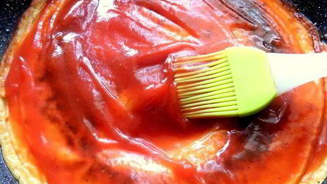 заливная пицца в сковороде