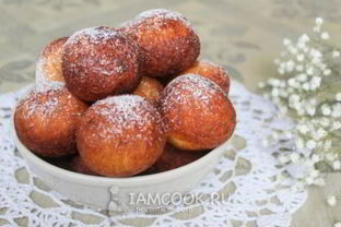 Творожные пончики