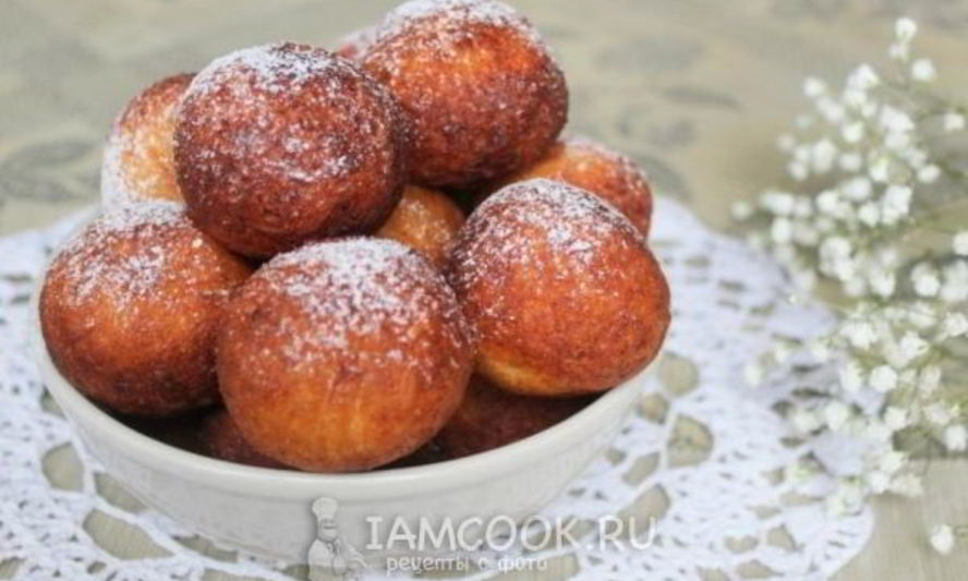 Рецепт творожных пончиков