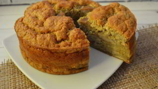 Диетическая грушевая шарлотка