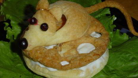 слойки мышка на сыре