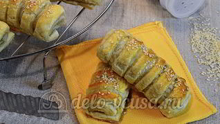 Слойки с мясом