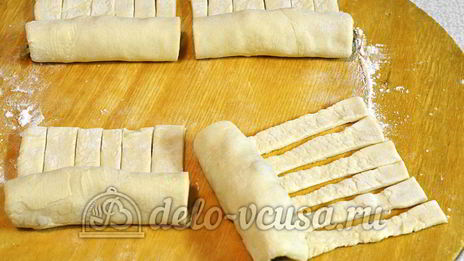 слойки с мясом