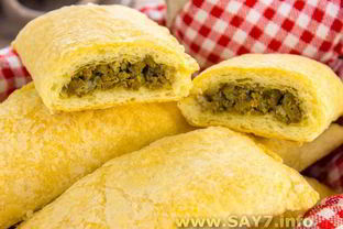 Слойки с печенью