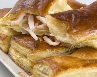 Слойки с ветчиной