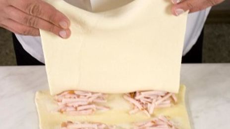 слойки с ветчиной