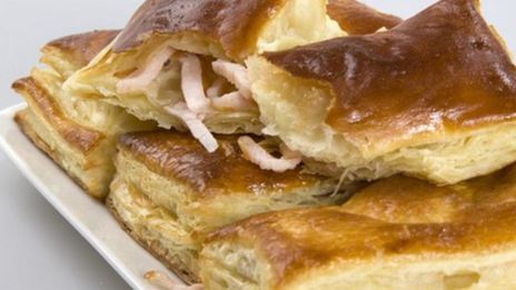 слойки с ветчиной