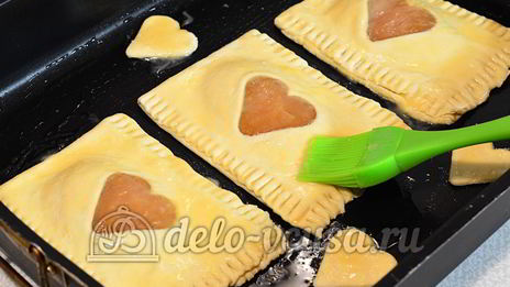 слойки с яблочным пюре