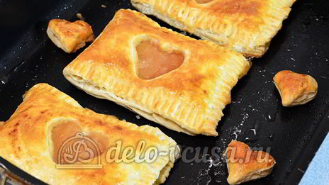 слойки с яблочным пюре