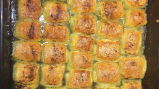 Слойки с яблоками и спрайтом