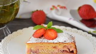 Клубничный творожник