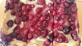 Клюквенный творожник