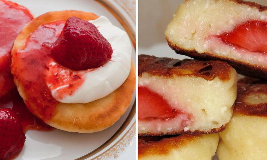 Рецепт сырников с клубникой