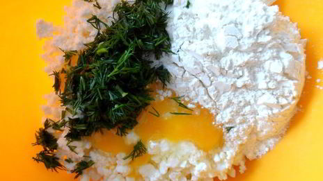 сырники с укропом