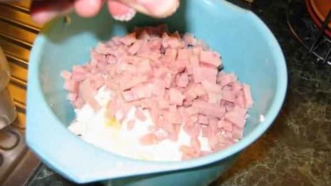 творожники с ветчиной