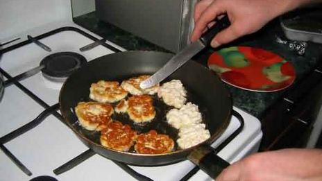 творожники с ветчиной