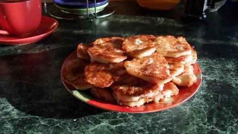 творожники с ветчиной