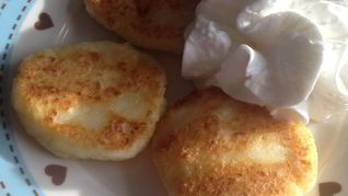 Яблочные сырники