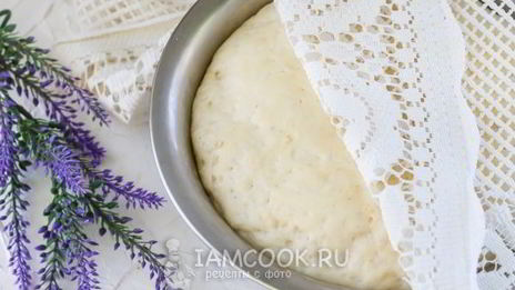 дрожжевое тесто на воде