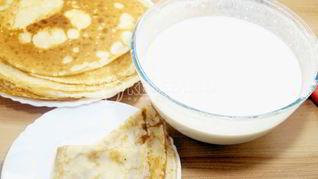 Тесто для блинов на молоке