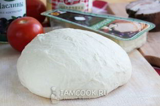 Тонкое дрожжевое тесто для пиццы