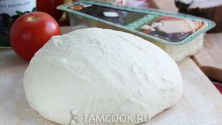 Тонкое дрожжевое тесто для пиццы