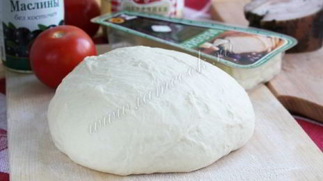 тонкое дрожжевое тесто для пиццы